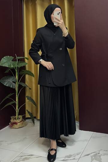 Bağlamalı Ceket - 5