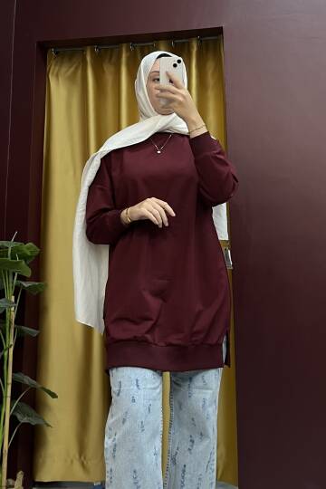 Basic Sweat Bordo