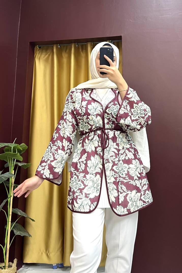 Desenli Kimono - 1