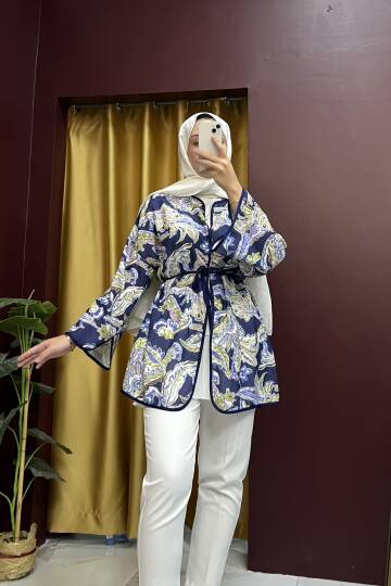 Desenli Kimono - 8