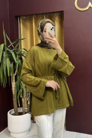 Dikiş Detaylı Yırtmaçlı Sweatshirt - 9