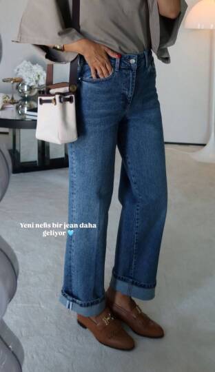 Düşük Bel Boru Pantolon - 3