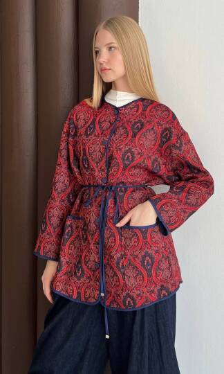 Etnik Desen Ceket - 5