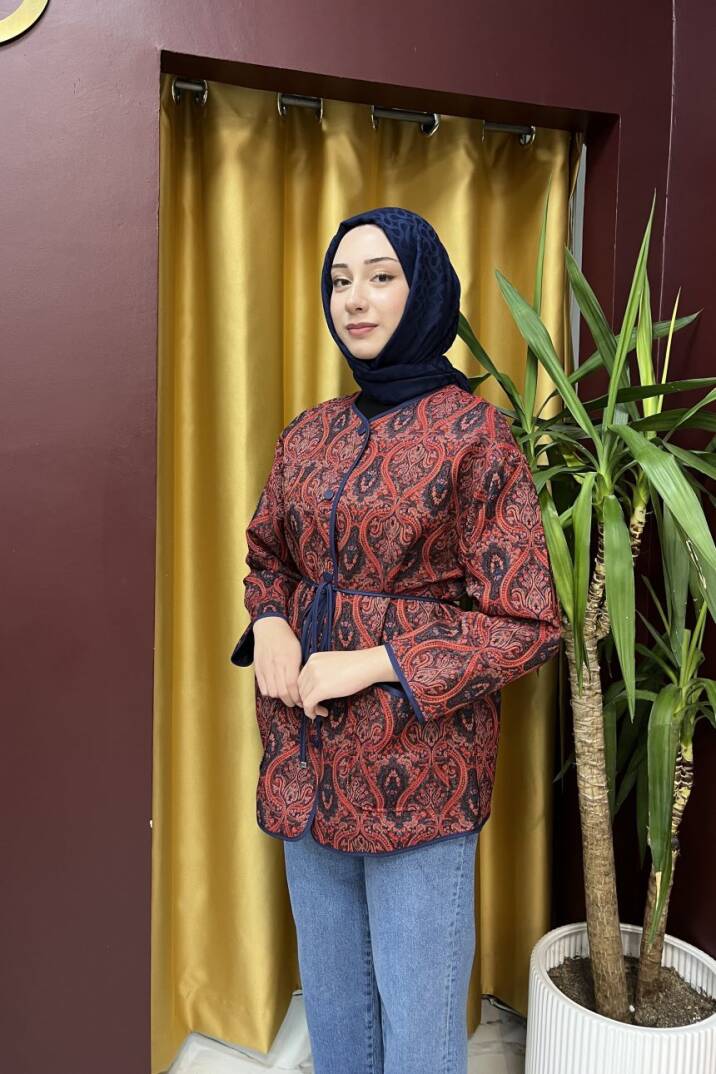 Etnik Desen Ceket - 1