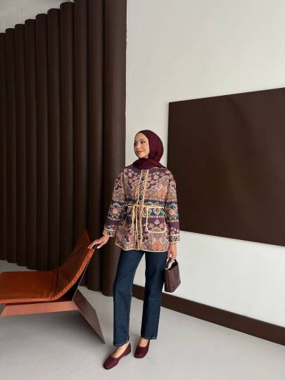 Etnik Desen Ceket - 2