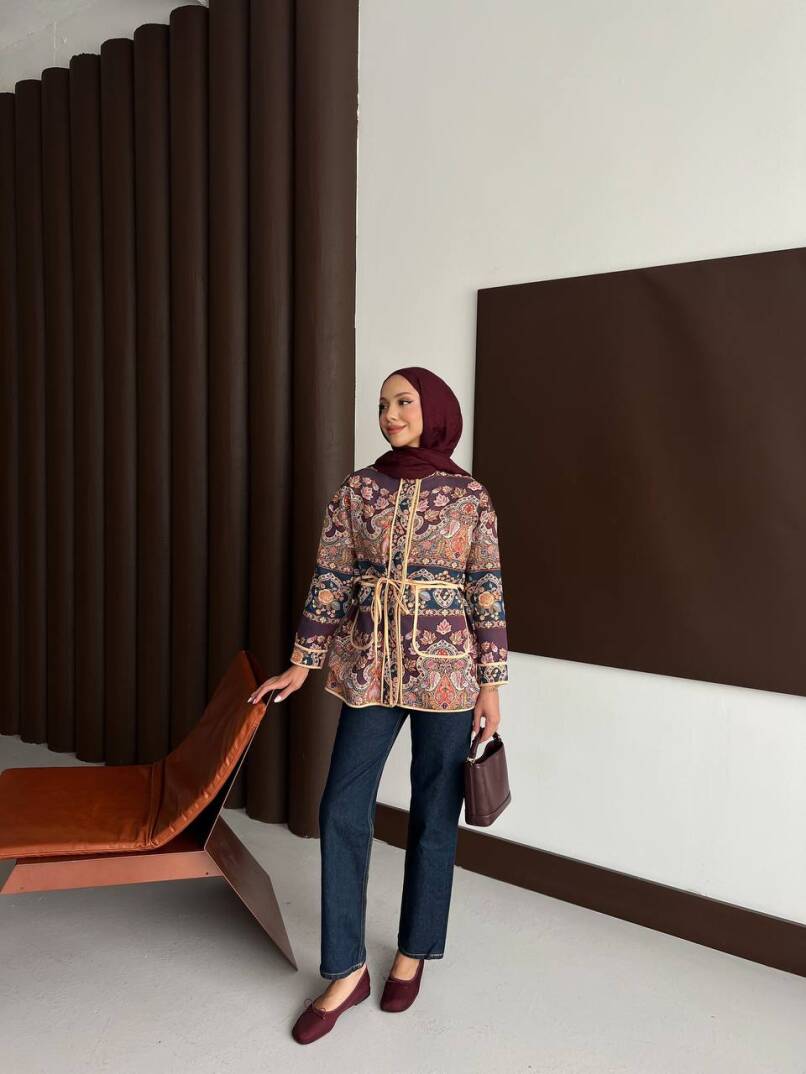 Etnik Desen Ceket - 2