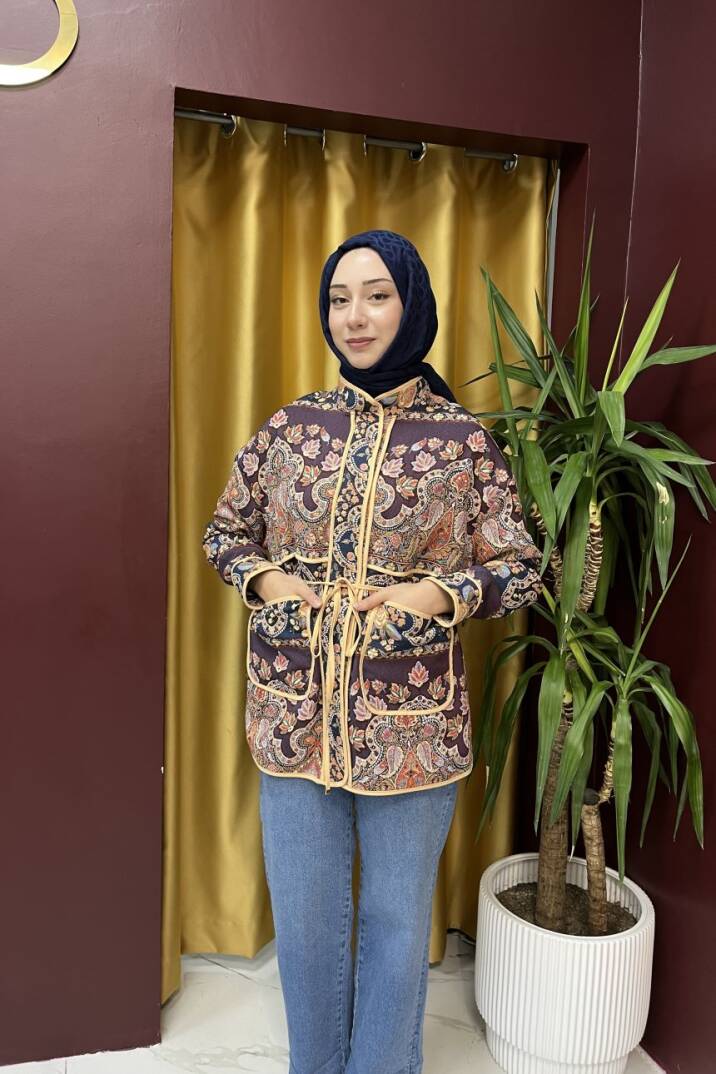 Etnik Desen Ceket - 5