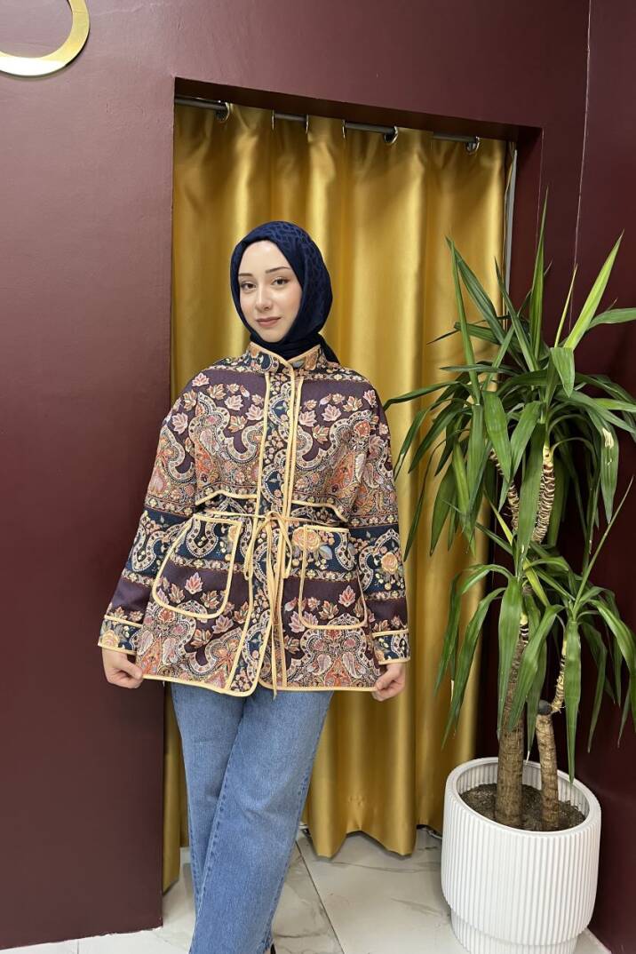 Etnik Desen Ceket - 7