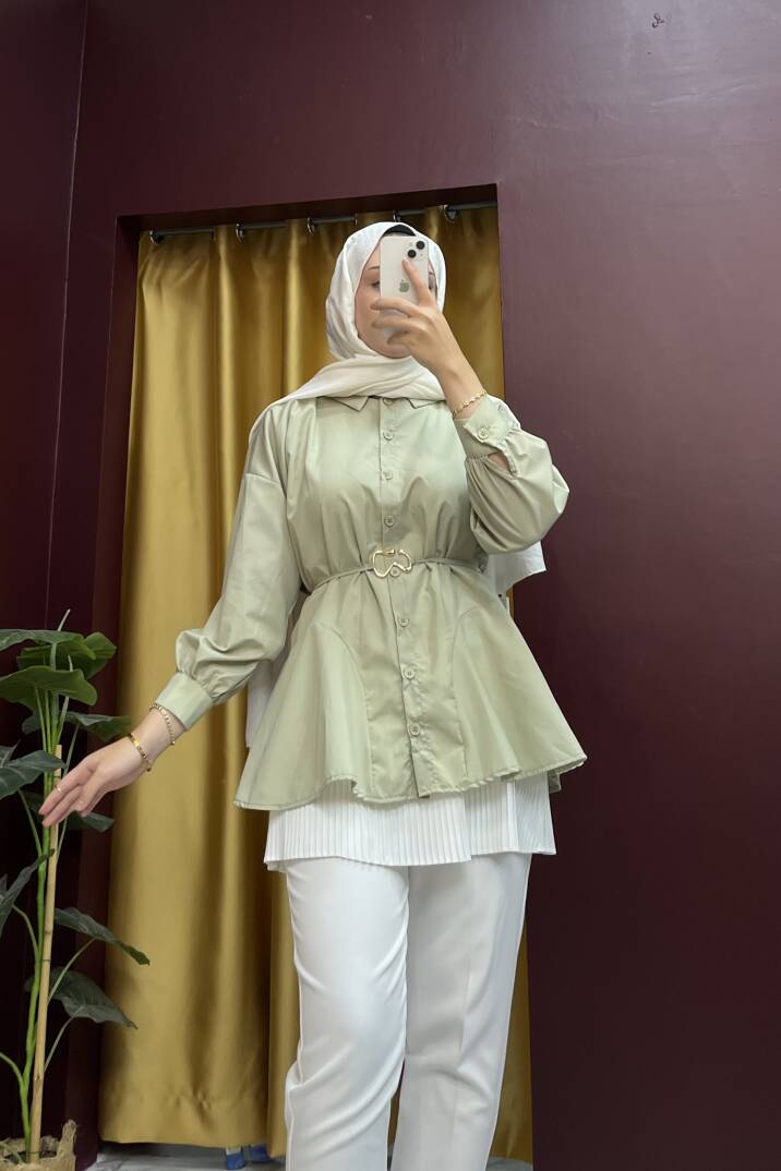 Gold Tokalı Gömlek - 8