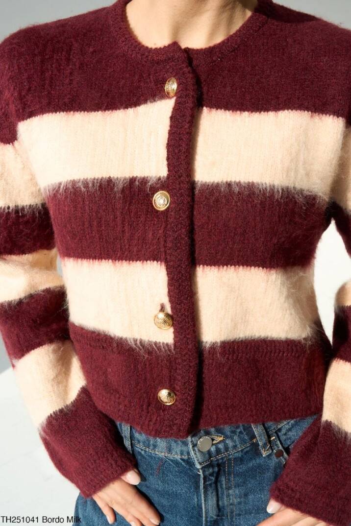 İki Renkli Hırka  - 4