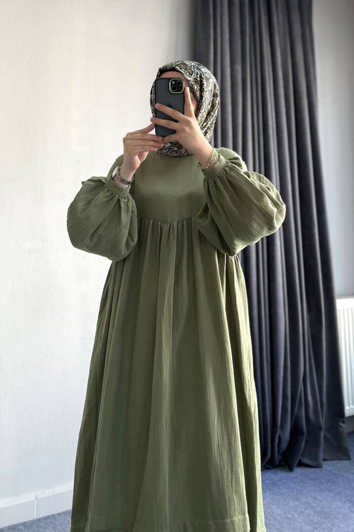 Müslin Salaş Elbise - 8