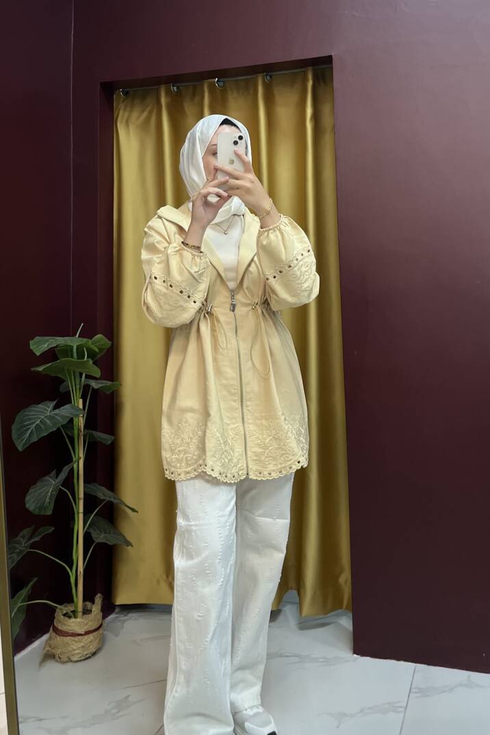 Nakış Detaylı Ceket - 6