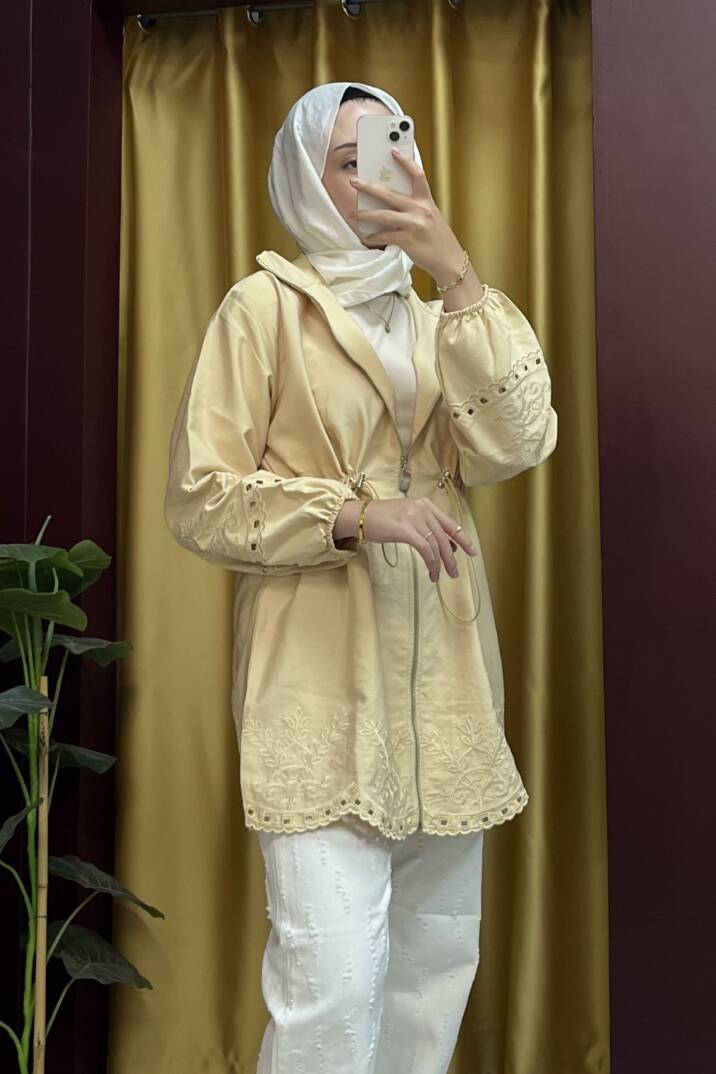 Nakış Detaylı Ceket - 5