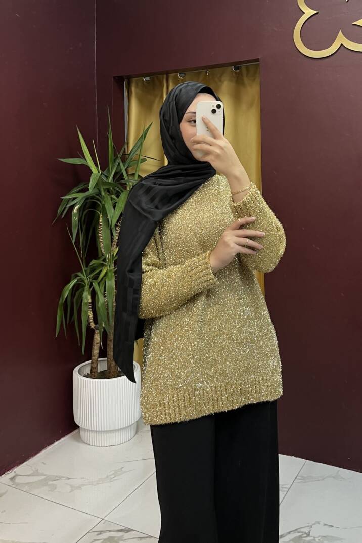 Simli Triko Tunik - 6