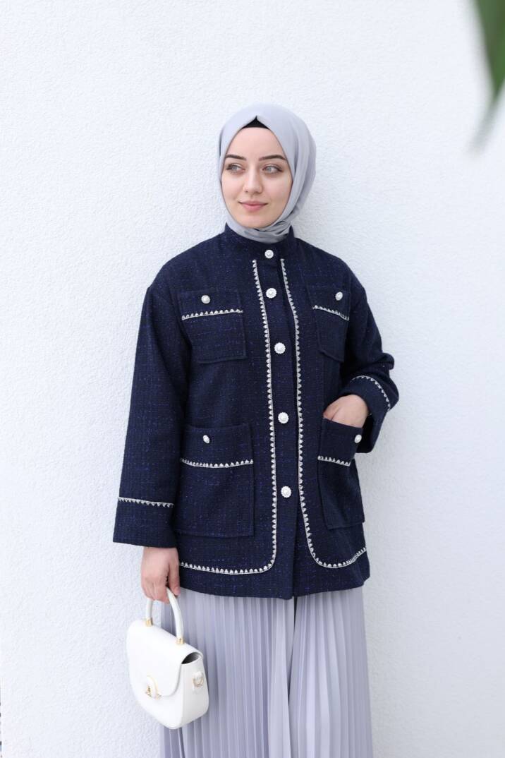 Simli Şanel Ceket  - 4