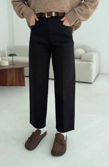 Skater Kemerli Kot Pantolon - 2