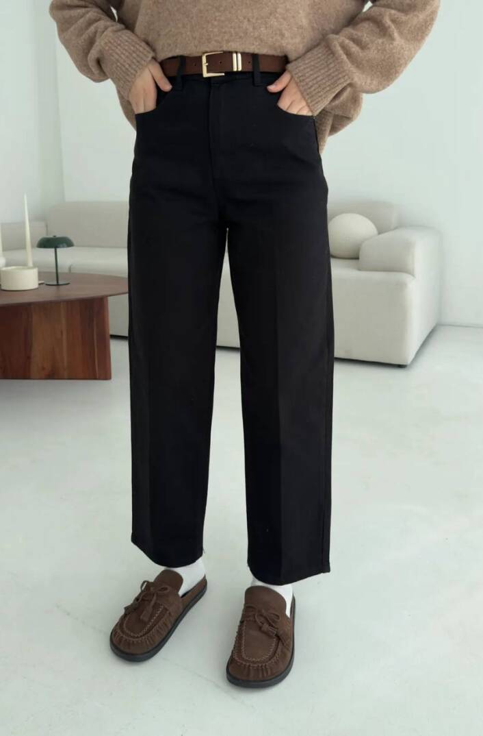 Skater Kemerli Kot Pantolon - 2