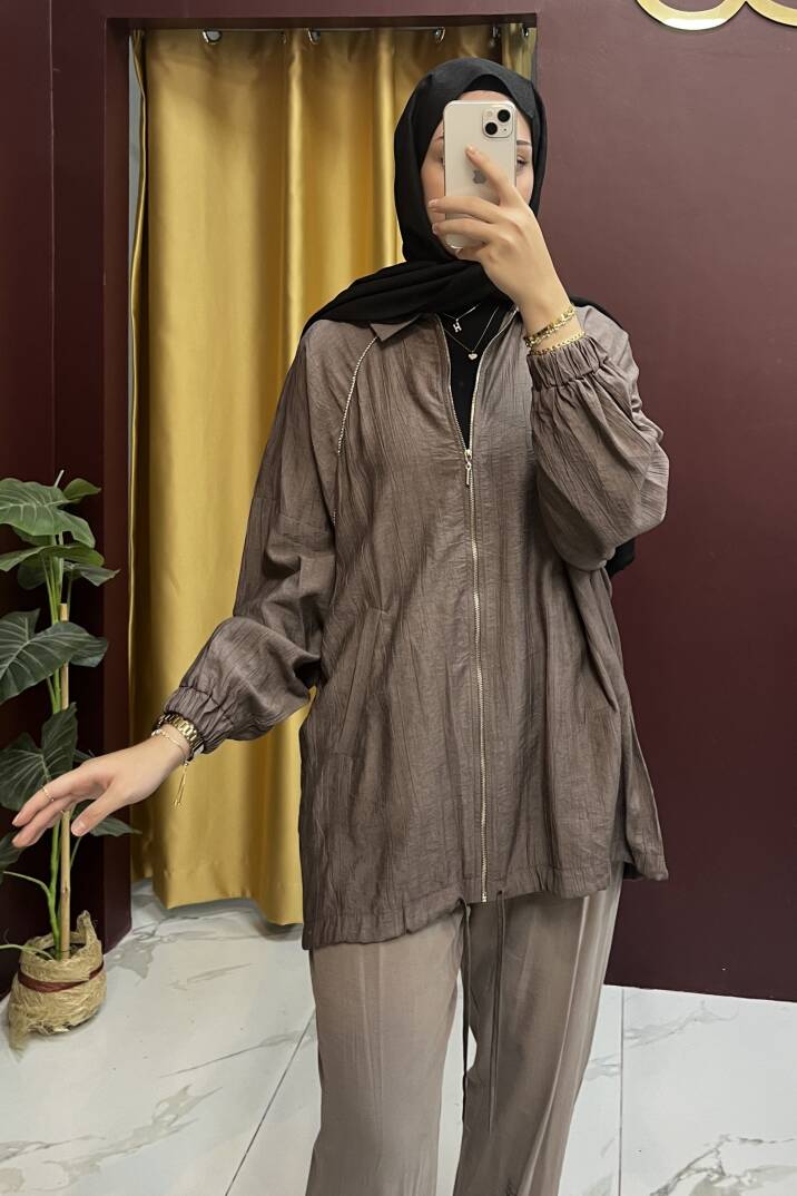 Taş Detaylı Kap - 1