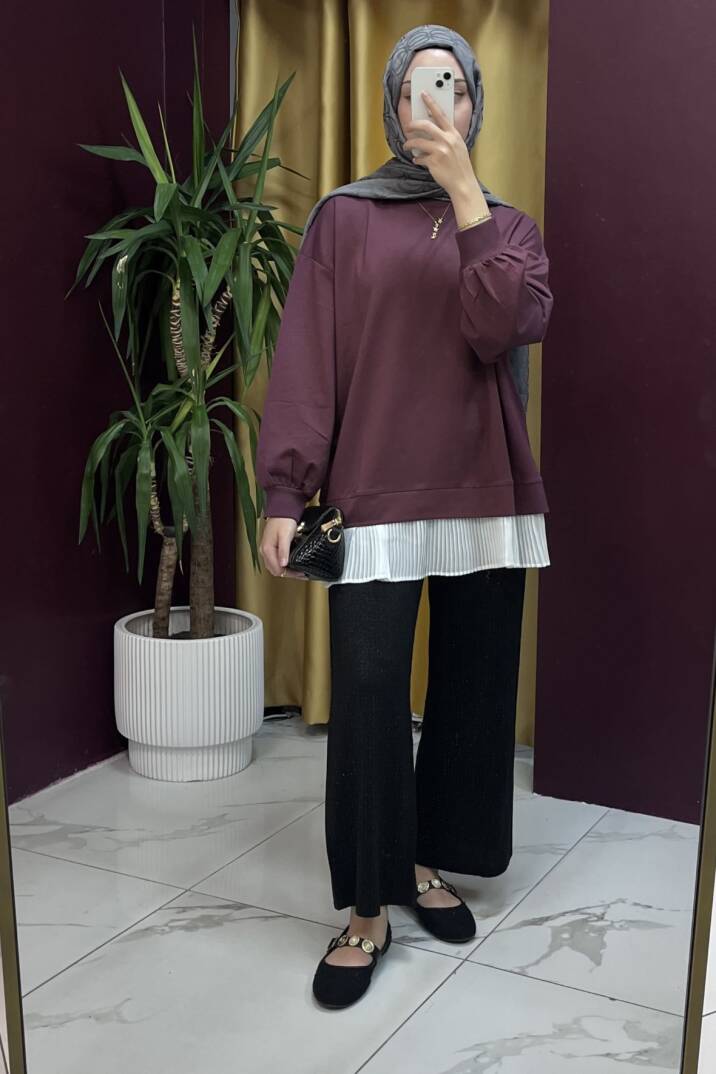 Triko Taşlı Pantolon - 3