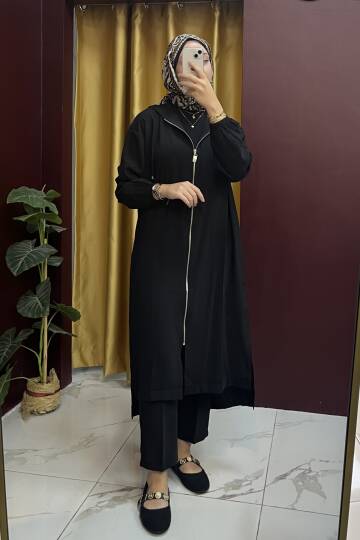 Yırtmaçlı Fermuarlı Kap - 4