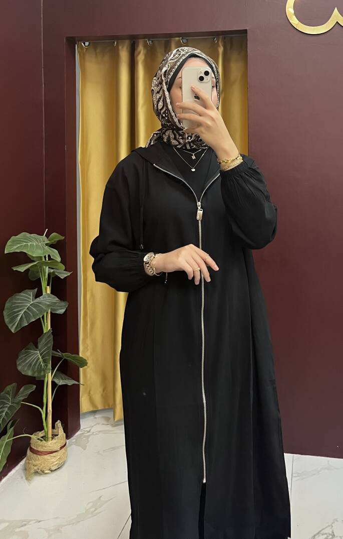 Yırtmaçlı Fermuarlı Kap - 5