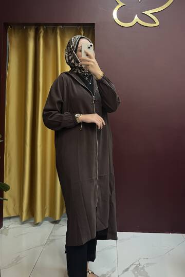 Yırtmaçlı Fermuarlı Kap