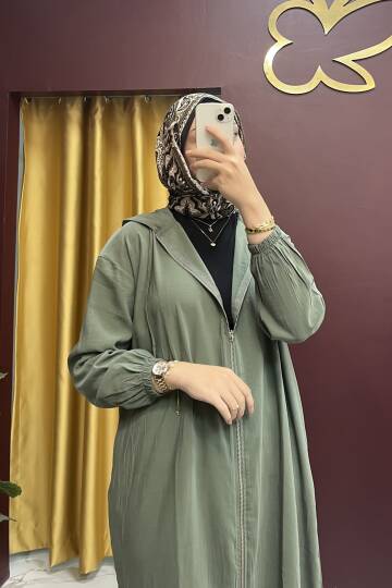 Yırtmaçlı Fermuarlı Kap - 8